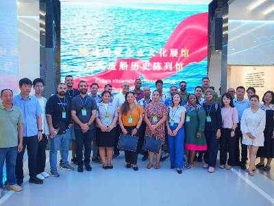 太平洋島國(guó)及印度洋地區(qū)航運(yùn)業(yè)務(wù)與海事管理研修班一行到馬尾造船實(shí)地學(xué)習(xí)考察